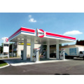 New design prefabricated steel structure space frame gas station service station canopy